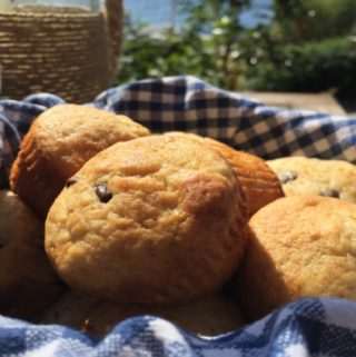 Healthy-ish Blueberry Banana Muffins