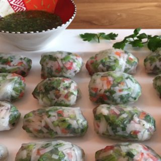 Appetizer Thai Beef Salad Rolls Recipe (a.k.a. Rice Paper Rolls)