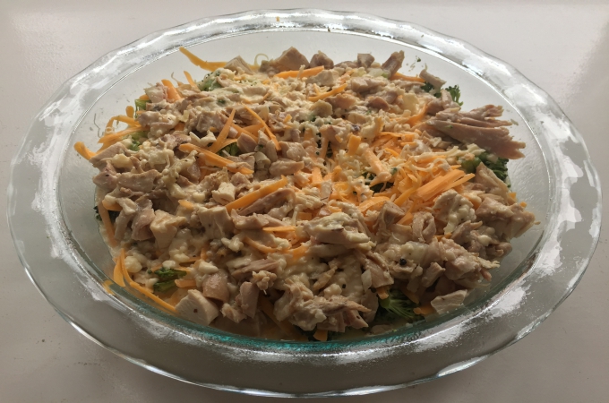 Chicken and Broccoli Pie Pre Oven